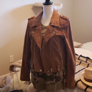 COPY - BLANKNYC suede brown biker jacket